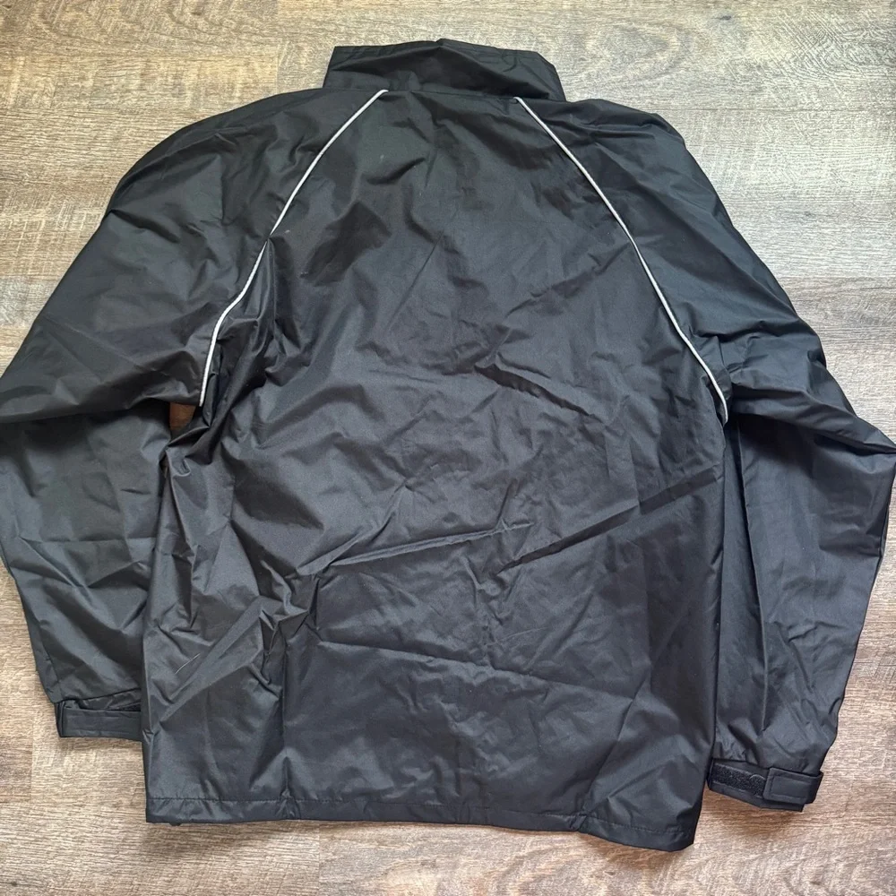 Destinations Siemens Mens Full Zip Black Windbreaker Jacket Size Large New